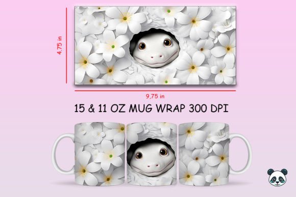 3D Eel Mug Wrap Png 3: Creative Sublimation Design