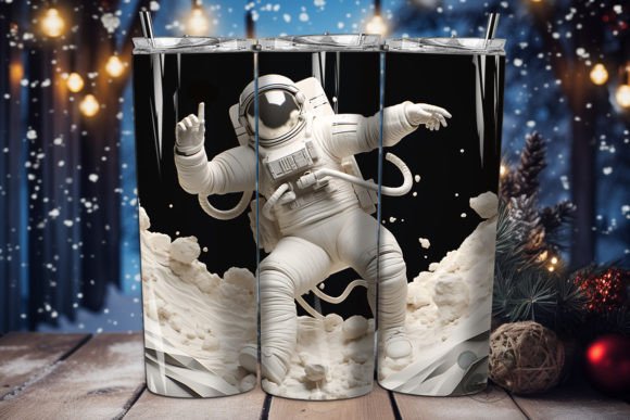 3D Halloween Astronaut Tumbler Wrap 24: A Sublimation Design Evaluation