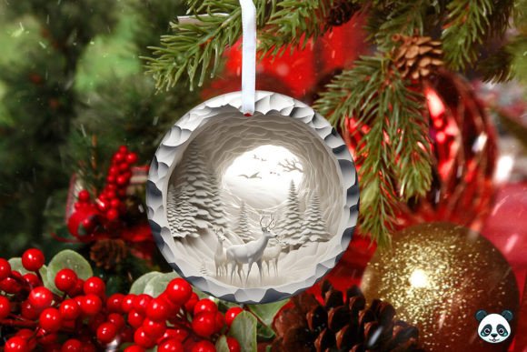 3D Reindeer Christmas Ornament 8 Design Guide