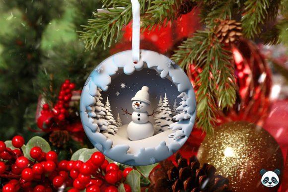 3D Snowman Christmas Ornament 2 Design Guide