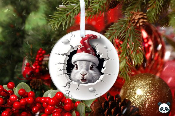 Bringing Winter Wildlife to Life with the Snowshoe Hare 3D Christmas Ornament 3 Design