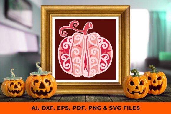 Crafting Depth: The Pumpkin 3D Layered SVG Experience