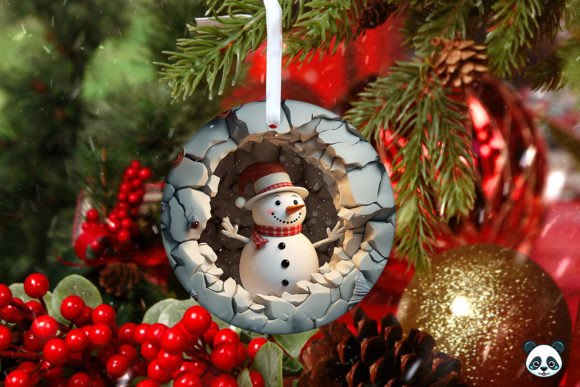 Crafting Festive Magic with the 3D Snowman Christmas Ornament 3 Design