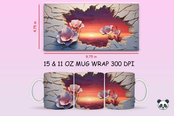 Creating Stunning Mugs with 3D Canyon at Dusk Mug Wrap Sublimation