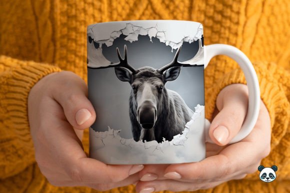 Elevate Designs with 3D Moose Mug Art