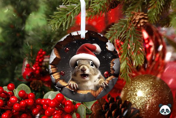 Elevate Holiday Designs with 3D Squirrel Art