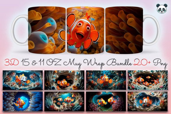 Evaluating the 3D Clownfish Mug Wrap Sublimation Bundle for Professional Crafters