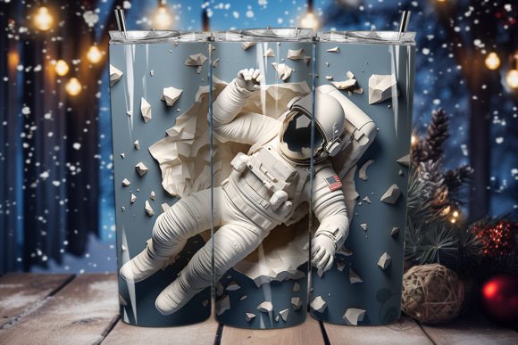 Evaluating the 3D Halloween Astronaut Tumbler Wrap 15 for Sublimation Projects