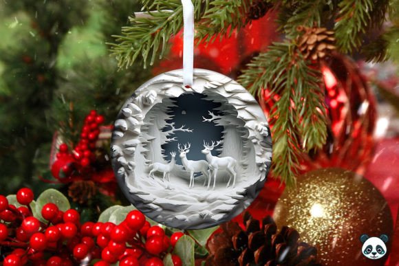 Evaluating the 3D Reindeer Christmas Ornament 6 Design for Sublimation Projects