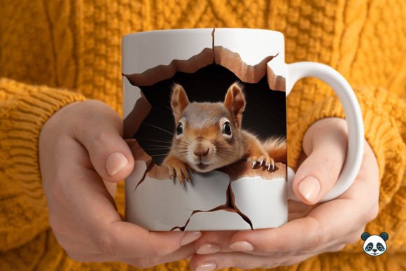Evaluating the 3D Squirrel Mug Wrap Sublimation 4 Design