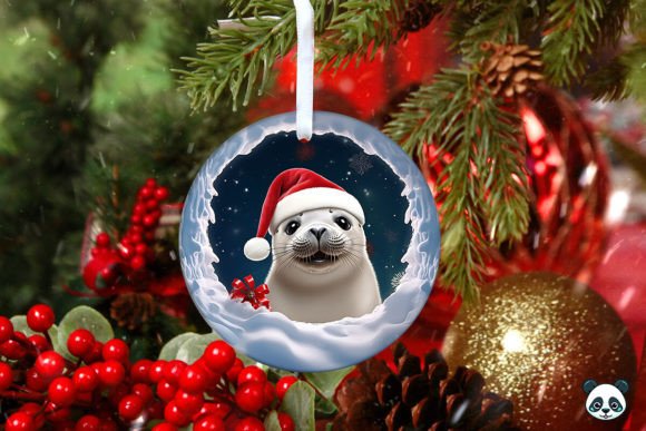 Harp Seal 3D Christmas Ornament Design Guide