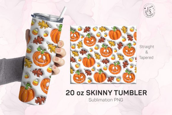 Inflated Bubble Pumpkins Halloween Design