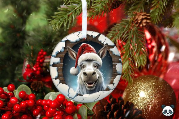 Integrating the Donkey 3D Christmas Ornament Design into Your Sublimation Workflow