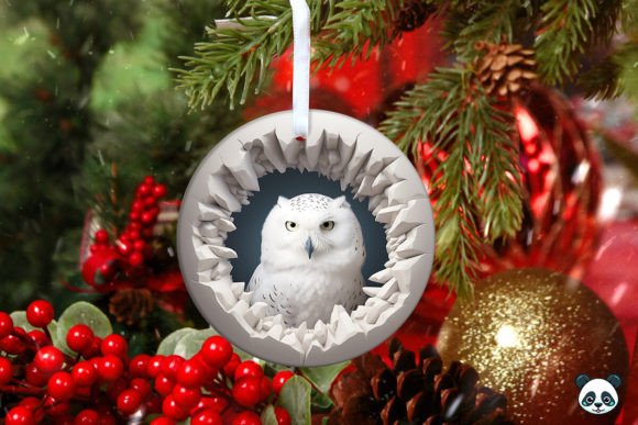 Mastering Sublimation with the 3D Snowy Owl Christmas Ornament 2 Design