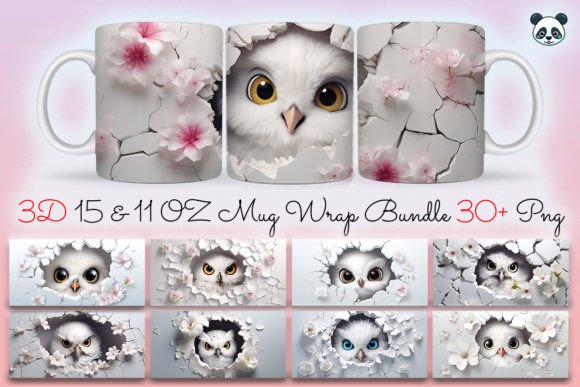 Mastering the 3D Baby Owl Mug Sublimation Wrap Bundle for Professional Results