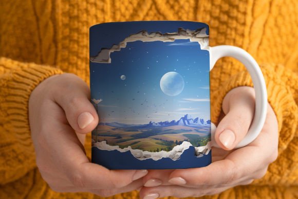 Mastering the Art of 3D Starry Night Mug Wrap Sublimation for Professional Results