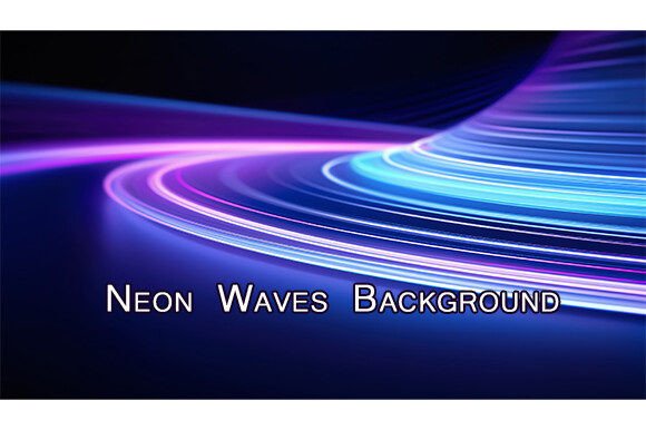 Neon Waves Background: The Ultimate 3D Visual Asset