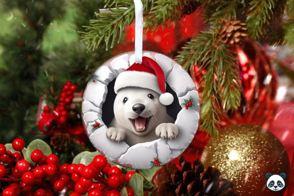 Polar Bear 3D Christmas Ornament 2 Design Guide