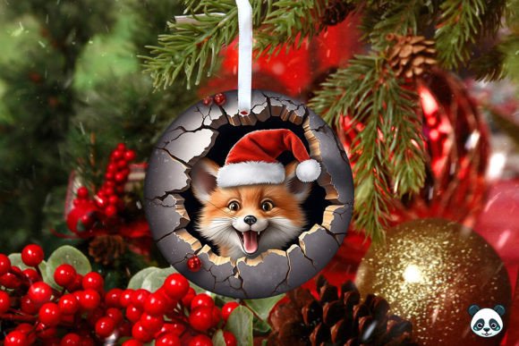 Red Fox 3D Christmas Ornament: A Digital Design Guide