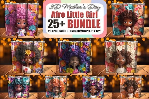Strategic Branding with the Afro Little Girl Butterflies Bundle for Sublimation Success