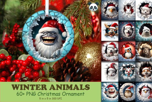 Strategic Design Deployment: Leveraging the Animals 3D Christmas Ornament Bundle for Holiday Product Lines