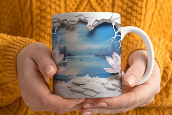 Unlocking Serenity: A Guide to 3D Tranquil Lake Mug Wrap Sublimation